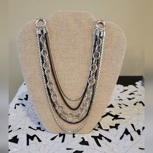 Brighton Pebble Cascade Layered Multi Strand Necklace